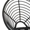 Java Black Natural Rattan Round Chair - Image 5