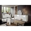 Giulia 4 Door White Gloss Sideboard with Mirrors - Image 5