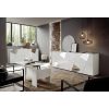 Giulia 4 Door White Gloss Sideboard with Mirrors - Image 7