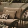 N3 Oak Three Seater Sofa Wheat Canvas - Image 5