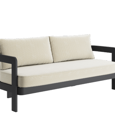 N3 Kohl Three Seater Sofa Pearl Herringbone