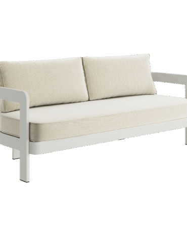 N3 Stone Three Seater Sofa Pearl Herringbone