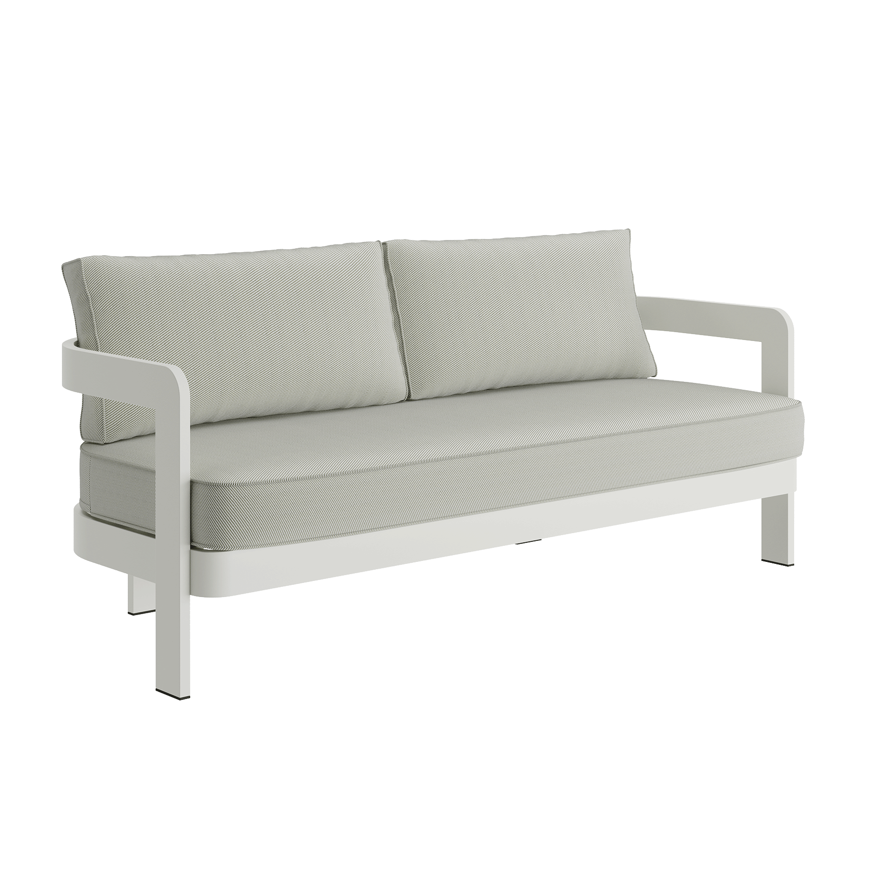 N3 Stone Three Seater Sofa Sage Twill